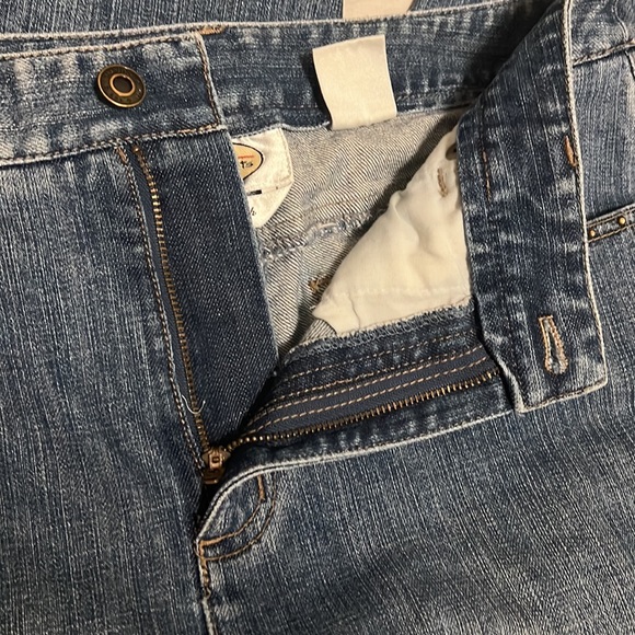 Talbots, 98% Cotton, 5-Pocket, Denim, Stretch Cropped Jeans, Size 12 - Picture 6 of 10